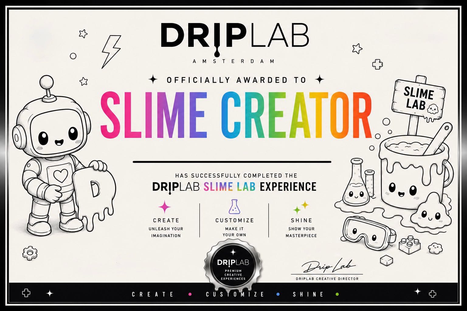 Slime Creator-certificaat