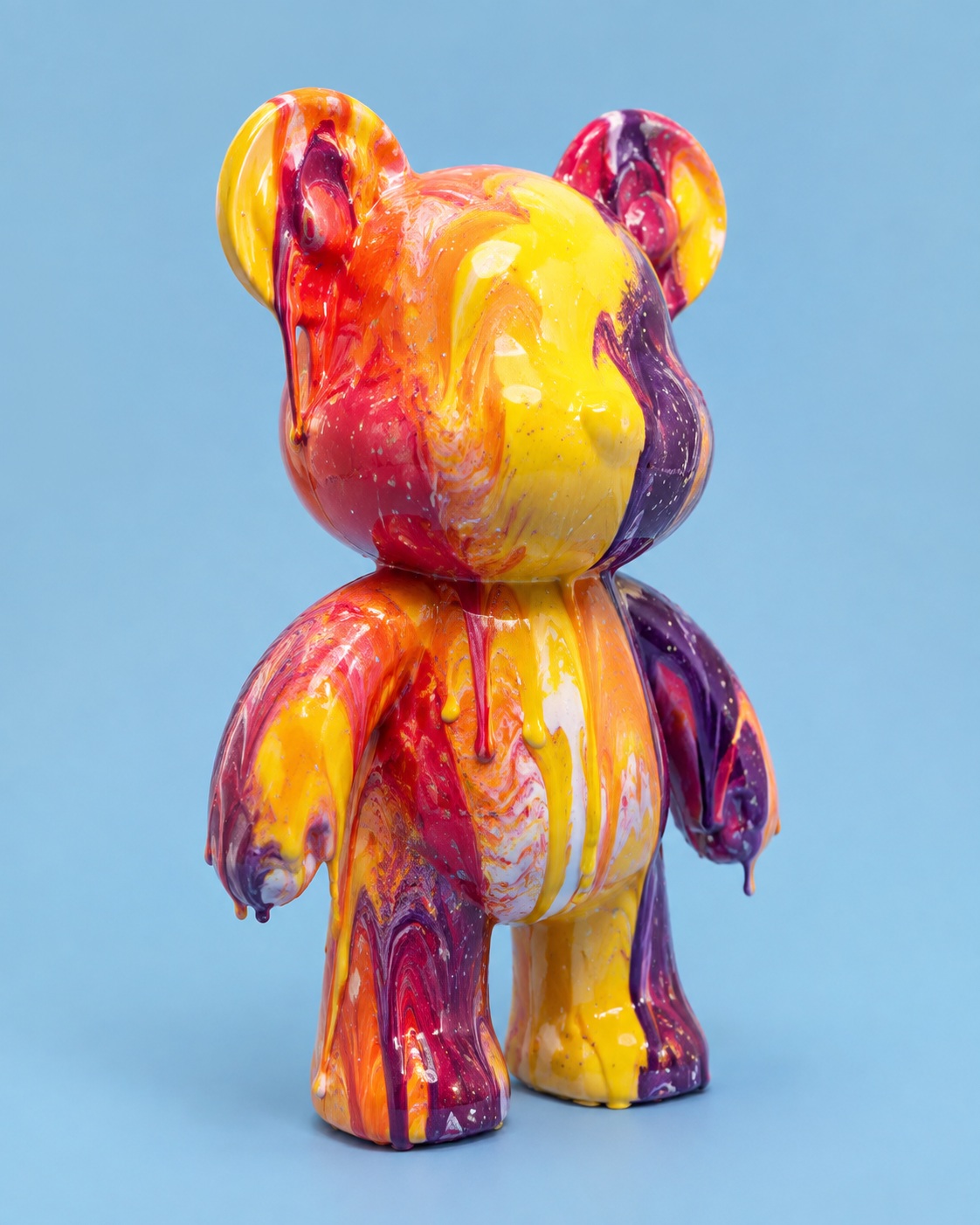Art bear in de kleurstijl Citrus clash