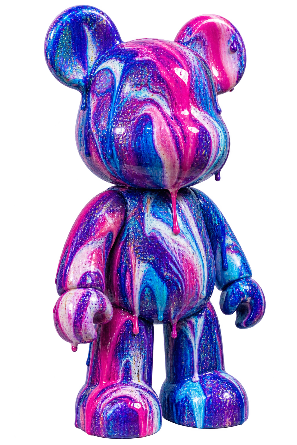 Art bear in de kleurstijl Cosmic candy