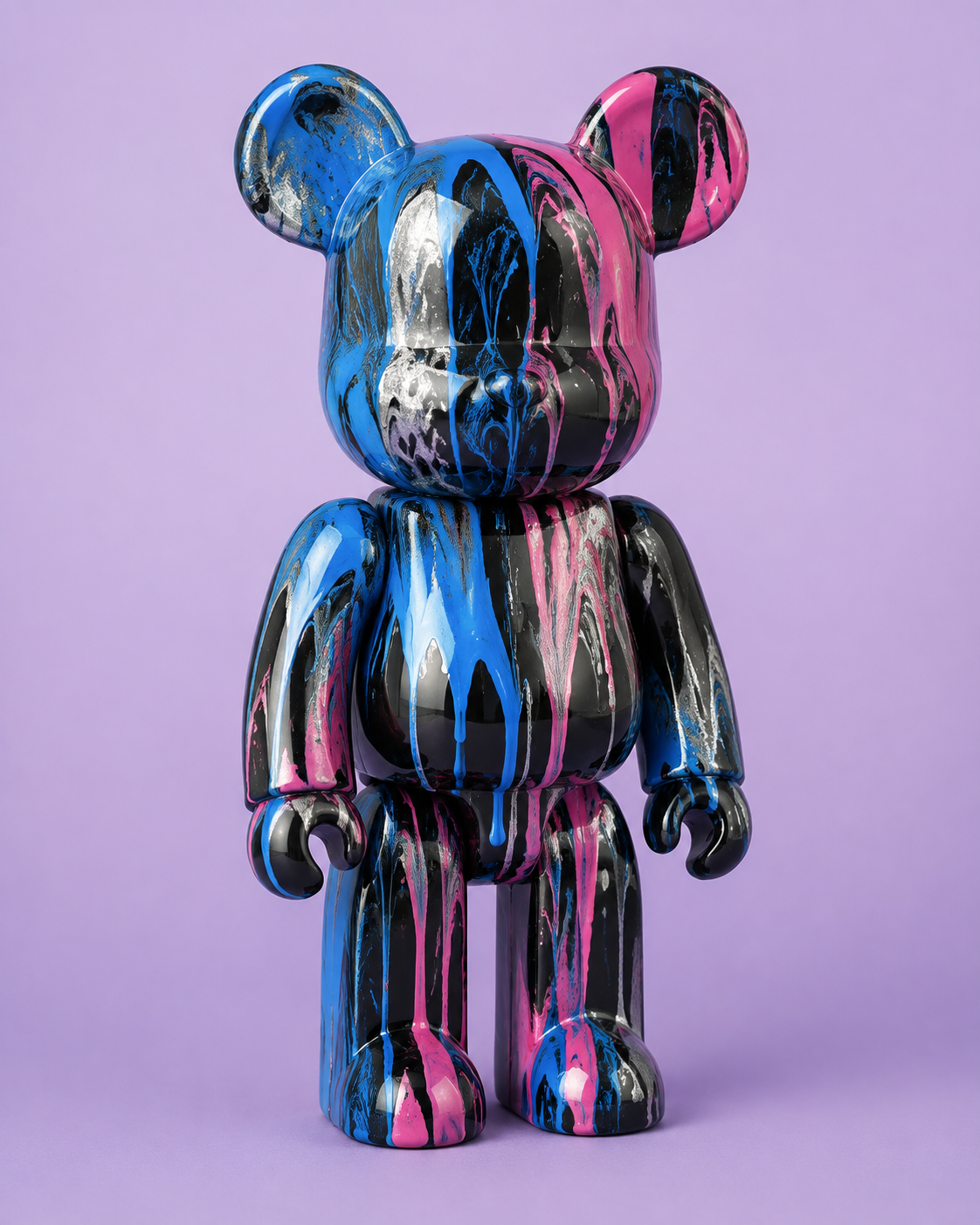 Art bear in de kleurstijl Midnight pop